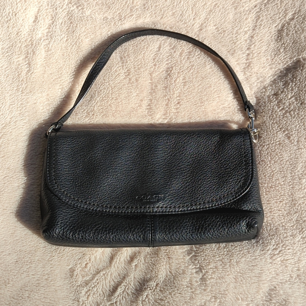 Coach black wallet bag